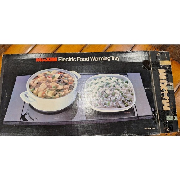 Maxim Model WT-46 Electric Glass Warming Tray 3-speed with Hot Spot - Picture 1 of 5